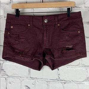 AEO Distressed Jean Shorts Sz 10